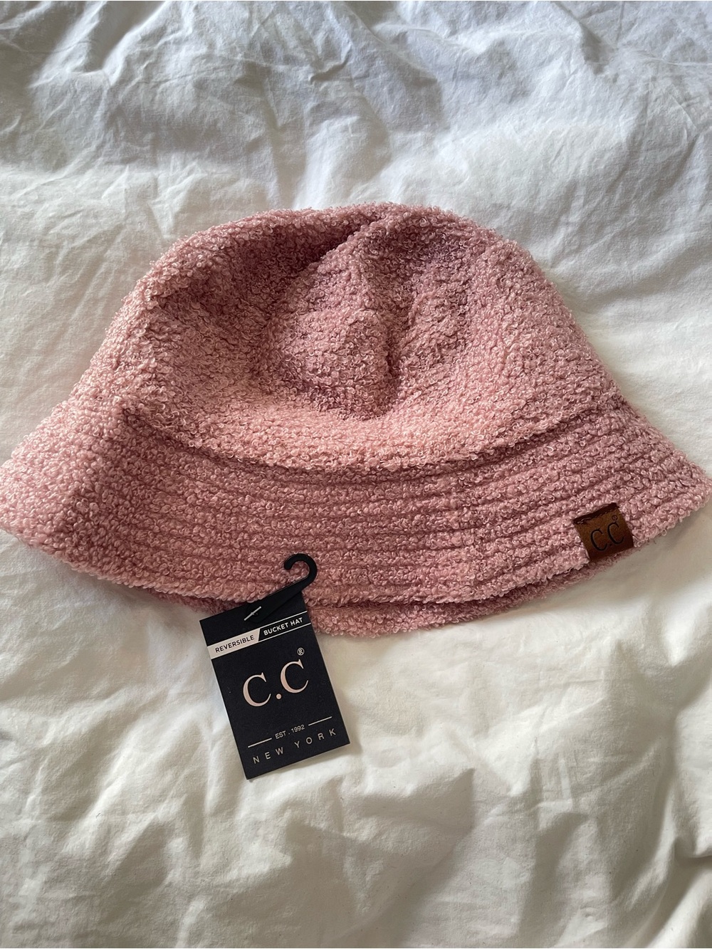 C.C. Pink Sherpa Bucket Hat